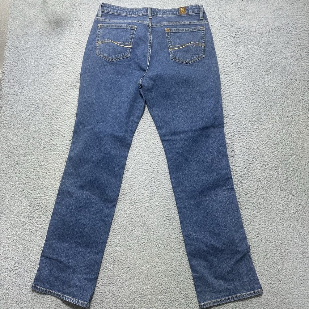 Aura Wrangler Womens Short Rise Blue‎ Jeans Size 12P Tall Western Ranch Rodeo - Picture 7 of 10